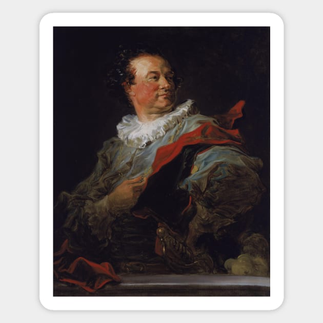 Portrait of François-Henri d'Harcourt  - Jean Honoré Fragonard Sticker by themasters